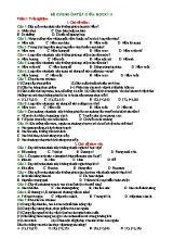 Đề cương ôn tập giữa học kì II môn Sinh học Lớp 6
